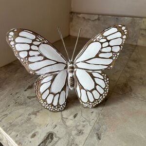 White and Brown Butterfly Decor